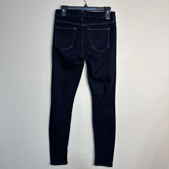 Mother The Looker Jeans Women Sz 27 Too Good To Be True Dark Blue Denim Mid Rise - Picture 6 of 16